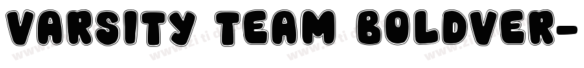 Varsity Team BoldVer字体转换